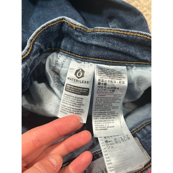 Levi Strauss & Co. Silver Tab Mom Jeans Womens Size 27 Distressed Denim Vintage - Picture 5 of 9